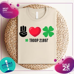Custom Scout Shirt | Custom Troop Shirt | Scouts Team Shirt | Scouts Troop Number | Peace Love Shirt, Camper Shirt | Scout Shirt | Gift Girl