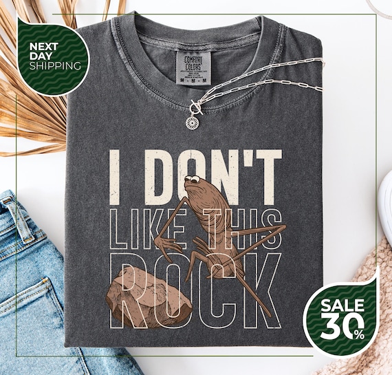 Comfort Colors® Marcus The Worm Shirt | I Don't Like This Rock Shirt | Marcus The Worm Meme T-shirt | Funny Meme Shirts | Brain Rot Shirts