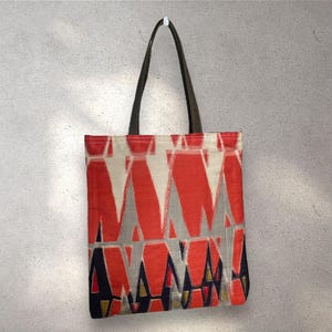 Vintage Japanese kimono bag, 9.4&quot; x 10.6&quot; (24 x 27cm)