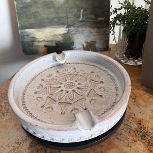 Vintage Aldo Londi Bitossi Ashtray – Model 4814 – Italian Mid-Century Modern Pottery 8.5”