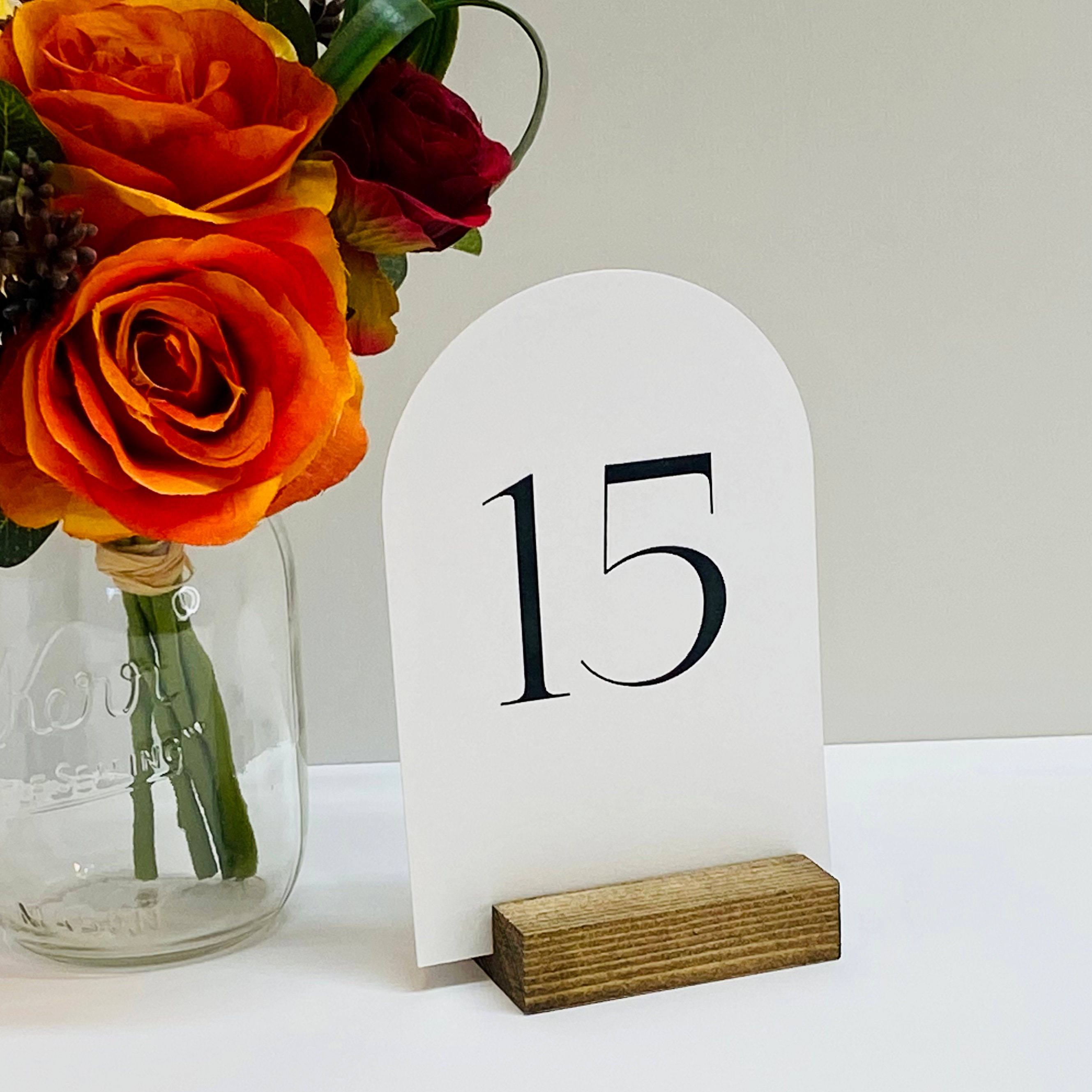 Wedding Table Numbers Arch Table Numbers Etsy