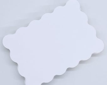 Wavy Place Cards, DIY place card, Blank, Set of 20