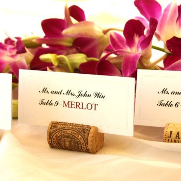 Wine Cork Place Card Holders, set of 75 (Reserved for FCassidy)