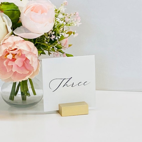 Gold Table Number Holder Set of 24 ON SALE Etsy