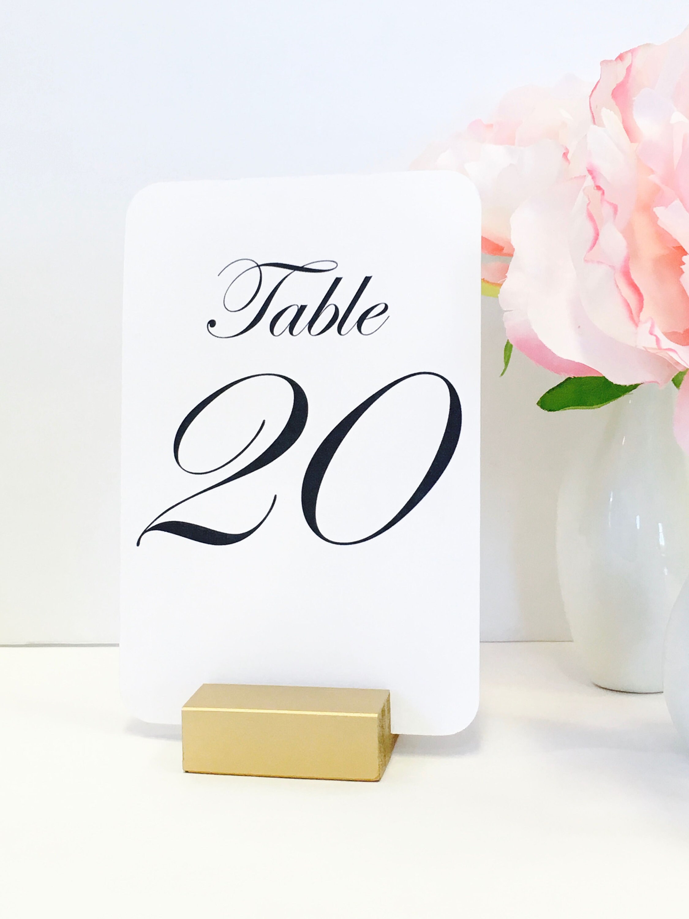 Gold Table Number Holders Gold Wedding Table Number Holders Etsy