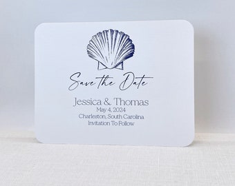 Beach Wedding Save The Date Cards for Weddings, Coastal Wedding  Save The Date Cards, 4.25 x 5.5