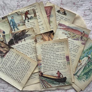 Vintage Children's Reader Pages, 1939 School Book Ephemera (38 Pages)