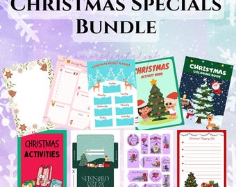 Christmas Bundle Templates, Editable in Canva, Instant Download