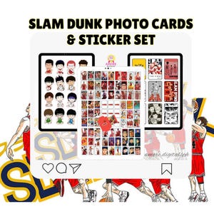 Slam Dunk Photo Cards and Sticker Set