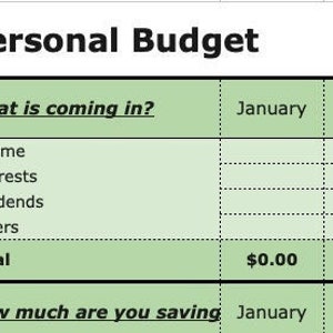 Google Sheets Budget