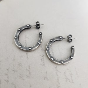 RIVETS Hoop Earrings - Etsy