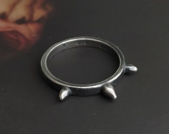 sale- 3AM silver spike ring