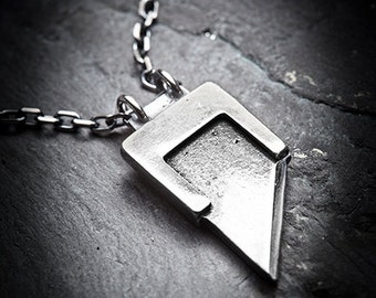 HEADS WILL ROLL  guillotine blade necklace