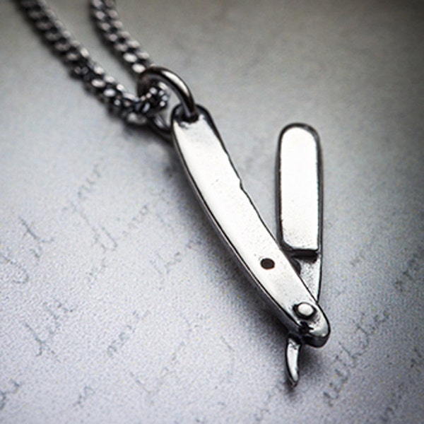 Sale- Mini STRAIGHT RAZOR necklace