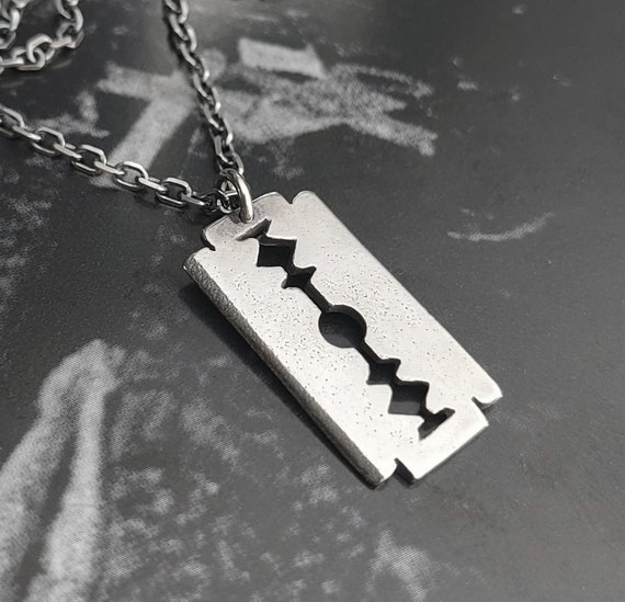 Razor Blade Necklace-TB4322