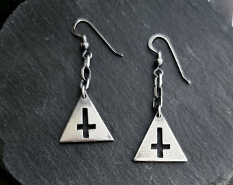 sale- TRINITY sterling silver earrings