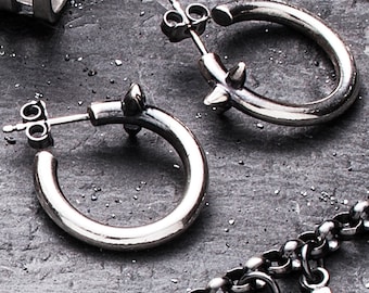 sale- MORNING STARS spiked hoops