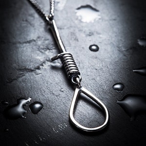 sale PENDU silver noose necklace image 1