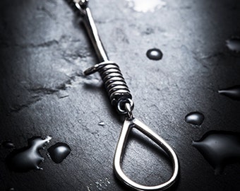 sale- PENDU silver noose necklace