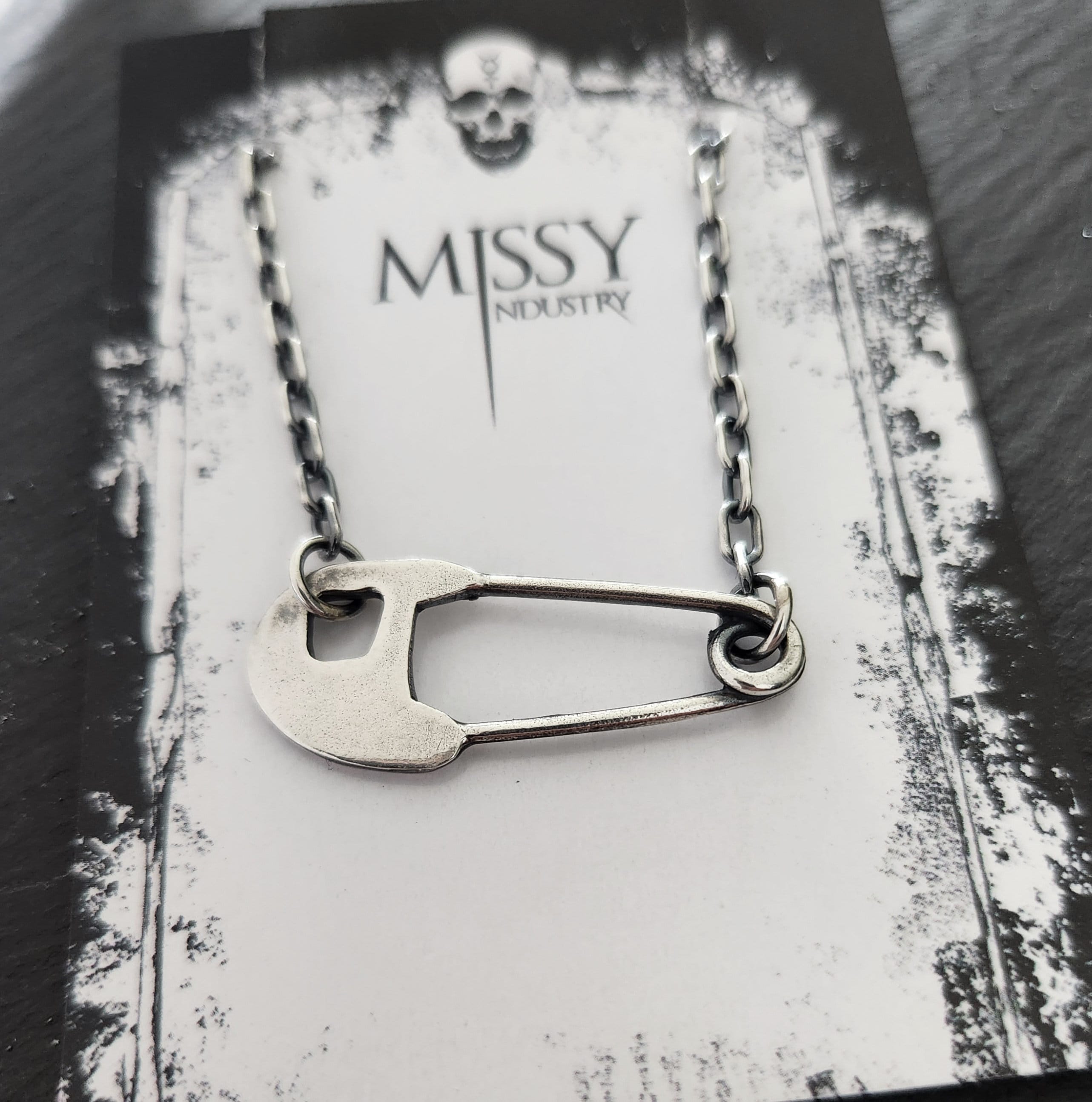SAFETY PIN Necklace - Etsy
