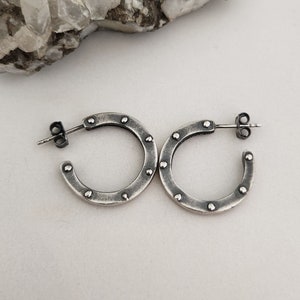 RIVETS Hoop Earrings - Etsy