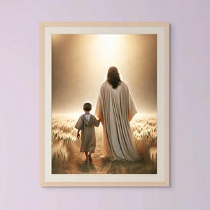 Light of Faith | Printable Art | Jesus with Children | Jesus Picture | Jesus and Boy | LDS Painting | Jesus Poster | Christ Art
