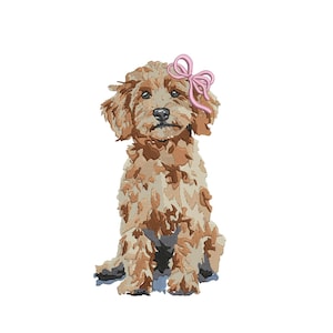 Goldendoodle Dog Embroidery Design For Goldendoodle Machine Embroidery File For PES Goldendoodle Dog Mom Embroidery DST Puppy Animal Lover