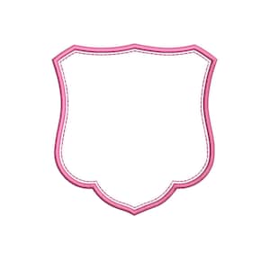 Elegant Banner Crest Frame Embroidery File EXP Plain Frame Embroidery File Wedding Banner Frame PES Newborn Crest Frame Embroidery File DST
