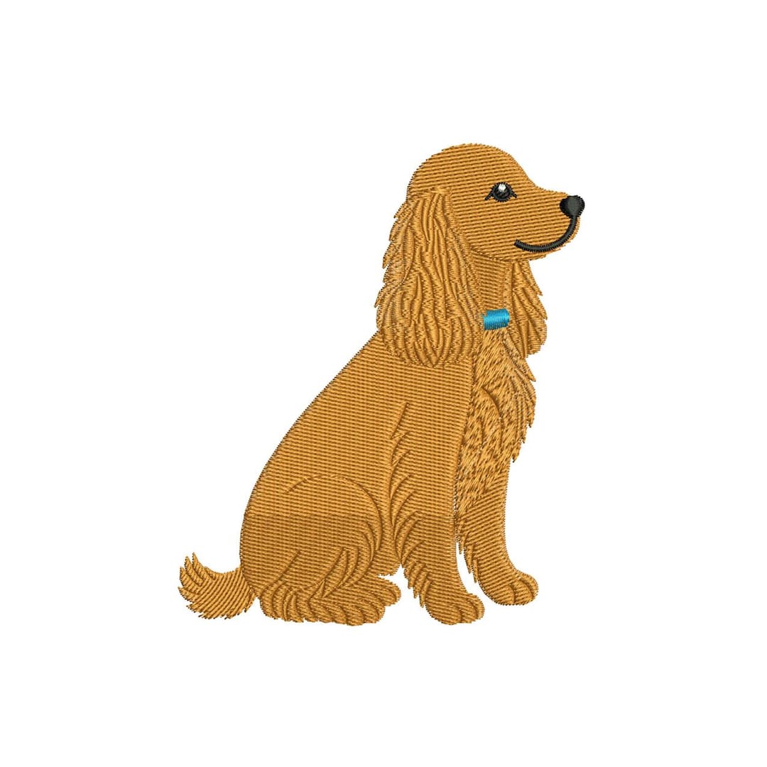 English Cocker Pattern English Cocker Spaniel Embroidery Designs: Dog With Collar Machine ...