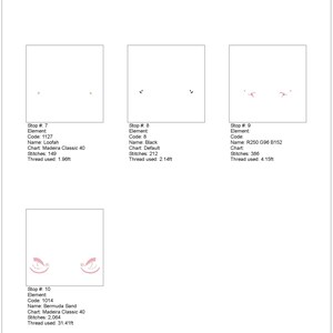 May include: A color film printout for a machine embroidery design titled "Royal Swan Bow Wreath Crest Frame Banner". The design uses eight colors and includes a total of 20,494 stitches. The design is 6.01 inches tall and 6.89 inches wide.