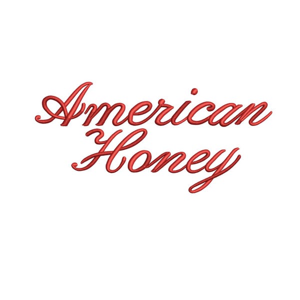 Diseño de bordado 3D Puff Archivo de bordado a máquina American Honey Puff Archivo de bordado PES con guión del 4 de julio DST USA Puff Embroidery