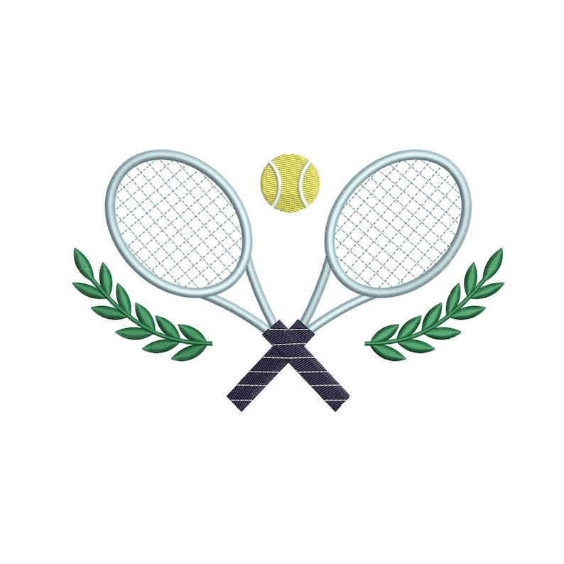 Tennis Racket Embroidery Designs: Tennis Ball Machine Embroidery File ...