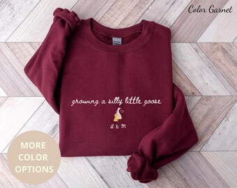 Custom Goose Mama Sweatshirt, Personalized New Mom Gift, Mother’s Day Sweater, Cozy Mom Life Pullover, Mommy and Me Crewneck, Birthday Gift.