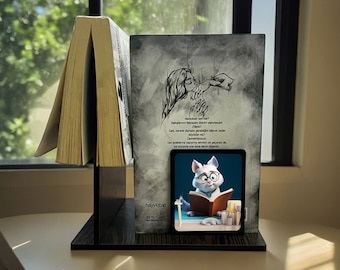 Personalized Book Stand l Bookmark Stand l Book Decor l Book Gift l Book Lover Gift Ideas