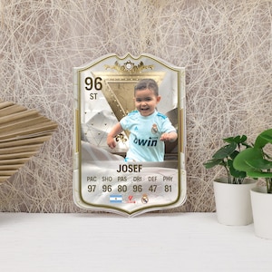 Cartão Legend FUT toty Ícones Presentes para Meninos Meninas Namorado Ultimate Team Fã de Futebol Placa de Acrílico Personalizado