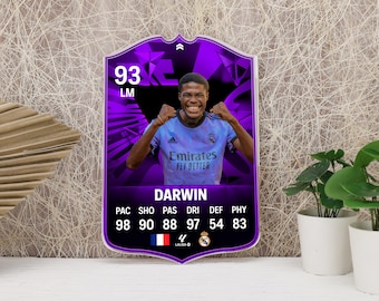 Personalised Card | Football Gift | Ultimate Team Fan Custom Board For Boys Son Dad Boyfriend Kids Bedroom Birthday