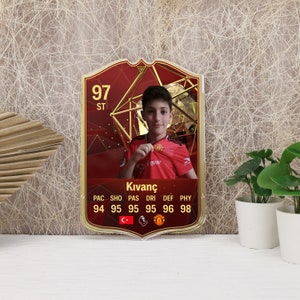 Kundenspezifische Acrylbrett-Legende FUT-Karten-Toty Icons Geschenke für Jungen-Mädchen-Freund-Ulmit-Team-Fußballfan