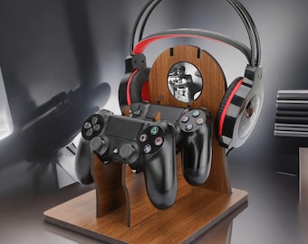 Supporto per controller personalizzato, supporto per cuffie, regalo di compleanno per fidanzato, regalo di anniversario per marito, regalo per fratello da sorella, regali per uomo