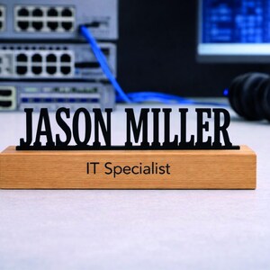 Desk Name Plate for Teacher, Principal, Executive, Custom Company ...