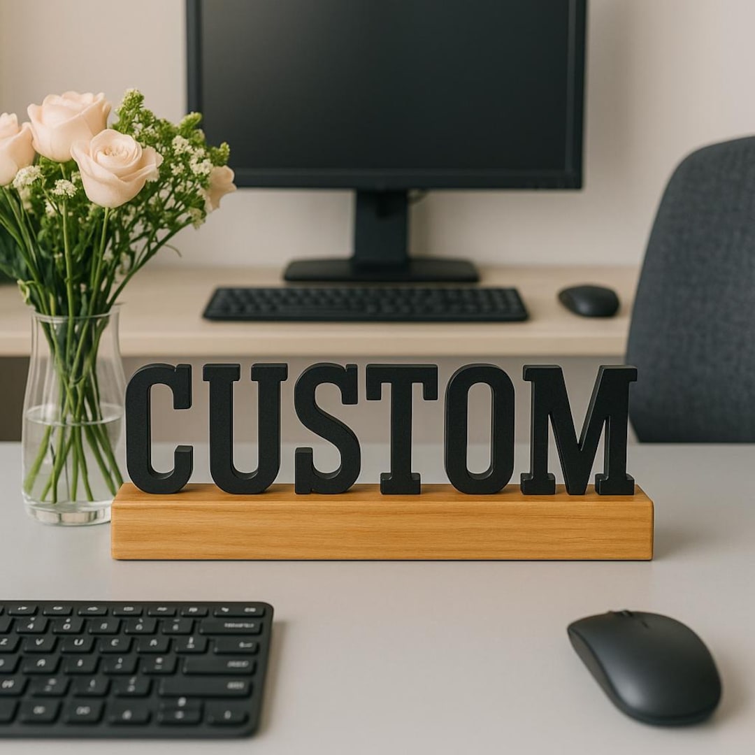 Personalized Desk Name Plate, Office Plaque, Custom Desk Name Plate ...