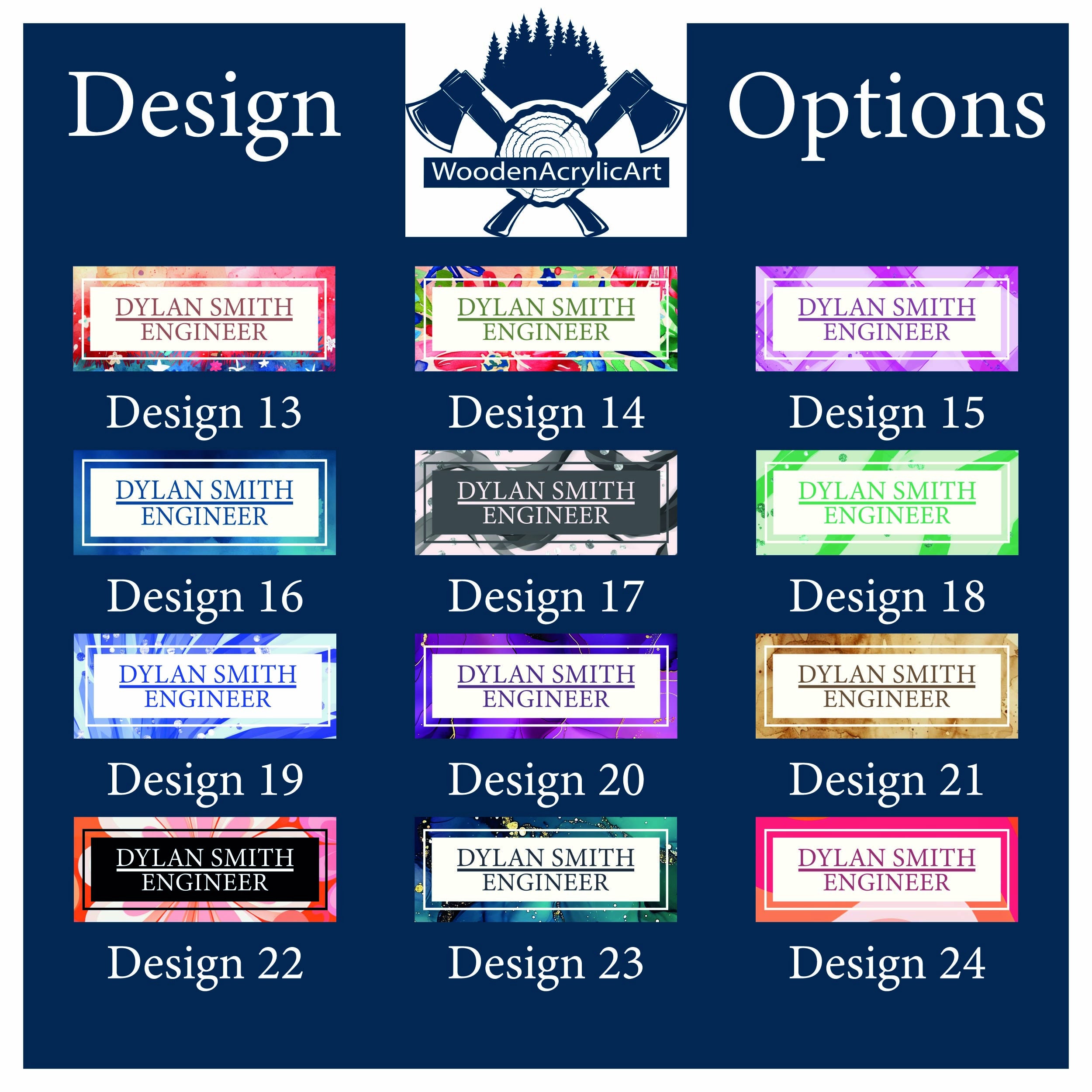 Custom Acrylic Name Plate, Office Name Plate, Personalized Name Plate ...