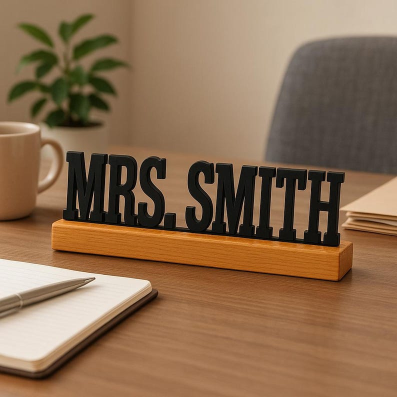 Personalized Desk Name Plate, Office Plaque, Custom Desk Name Plate ...