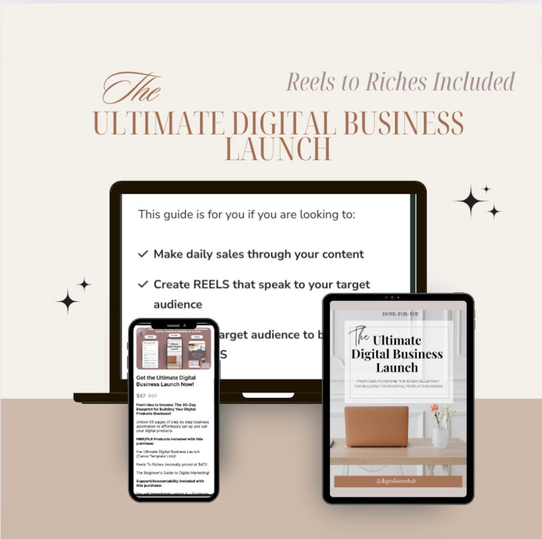 The Ultimate Digital Business Launch: 30 Days Guide to Effortlessly Set ...