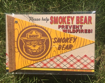 Smokey Bear piccolo gagliardetto in feltro rotondo