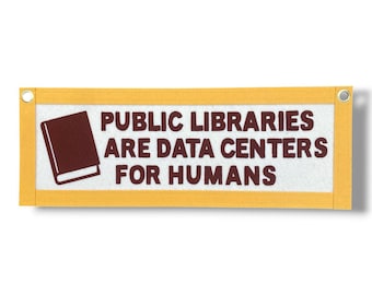 Public Libraries Felt Banner / Library Wall Art / Librarian Gift