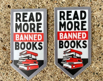 Read More Banned Books sticker | read more | decal