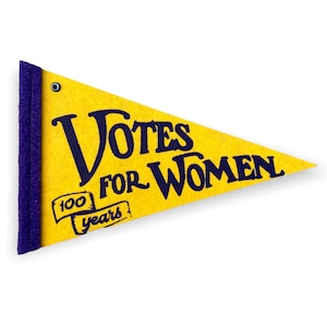 Votes for Women small pennant / ornament