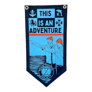 The Life Aquatic with Steve Zissou 12&quot; x 24&quot; Felt Banner