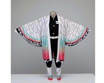Demon Slayer Cosplay Custome, Anime Kochou Shinobu Dress, Halloween Party Costume -  Anime Costume