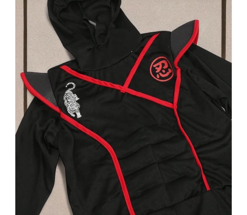 kids-black-ninja-costume-set-halloween-cosplay-outfit-etsy